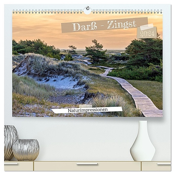 Darß-Zingst Naturimpressionen (hochwertiger Premium Wandkalender 2024 DIN A2 quer), Kunstdruck in Hochglanz, AkremaFotoArt