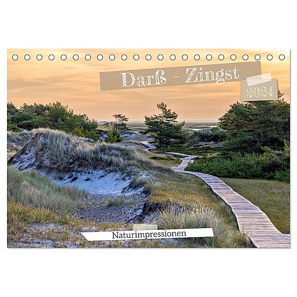 Darß-Zingst Naturimpressionen (Tischkalender 2024 DIN A5 quer), CALVENDO Monatskalender, AkremaFotoArt