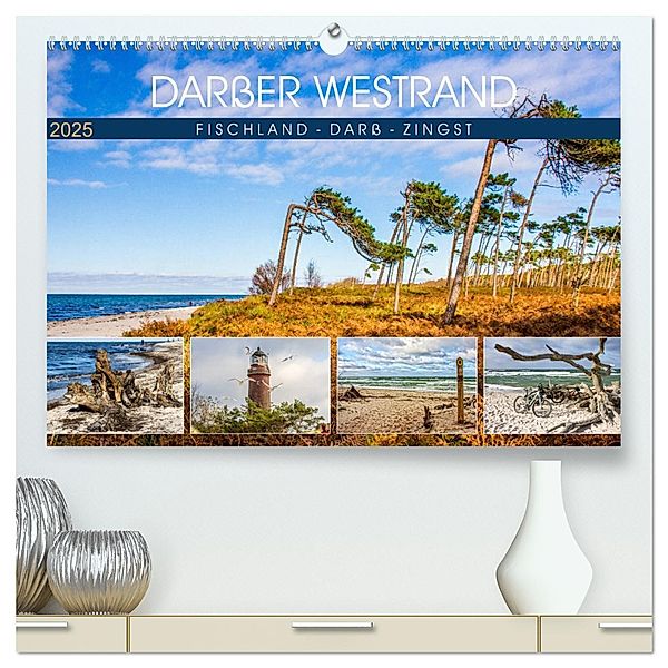 Darßer Weststrand - Fischland Darß Zingst (hochwertiger Premium Wandkalender 2025 DIN A2 quer), Kunstdruck in Hochglanz, Calvendo, Holger Felix