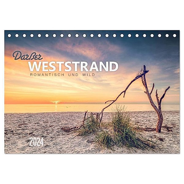 Darsser Weststrand (Tischkalender 2024 DIN A5 quer), CALVENDO Monatskalender, Dirk Wiemer