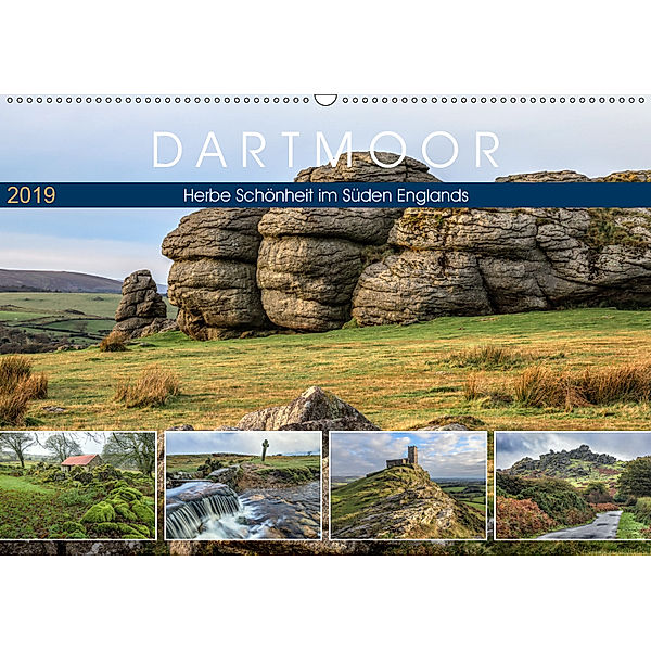 Dartmoor, herbe Schönheit im Süden Englands (Wandkalender 2019 DIN A2 quer), Joana Kruse