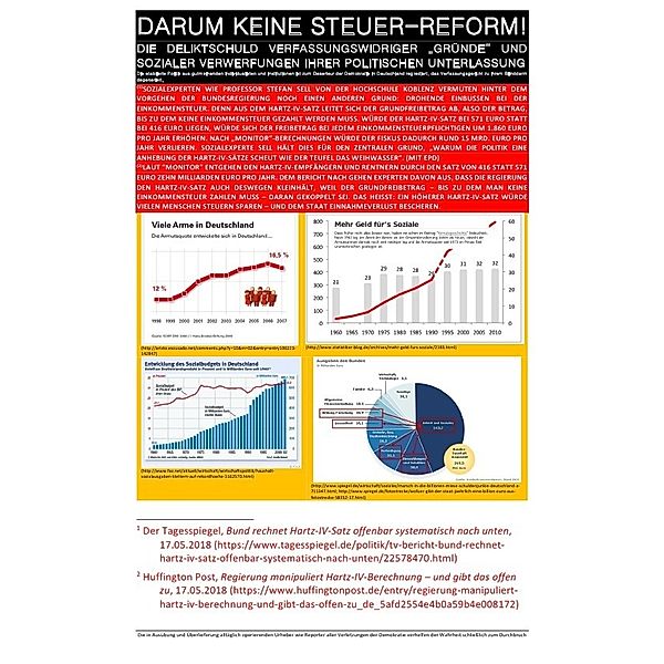 DARUM KEINE STEUER-REFORM! - DIE DELIKTSCHULD VERFASSUNGSWIDRIGER GRÜNDE UND SOZIALER VERWERFUNGEN IHRER POLITISCHEN UNTERLASSUNG, Sozialkritische Professionals: Deutschland (SP: D), C. M. Faust