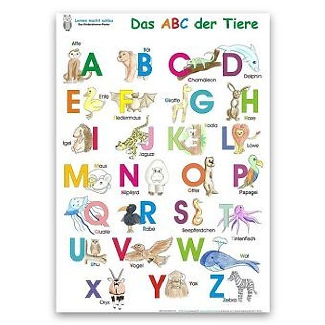 Das ABC der Tiere, Kinder-Poster Buch jetzt online bei Weltbild.at bestellen