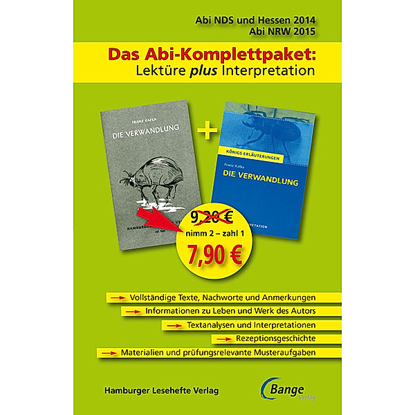 Das Abi-Komplettpaket: Lektüre plus Interpretation - Die Verwandlung, Franz Kafka