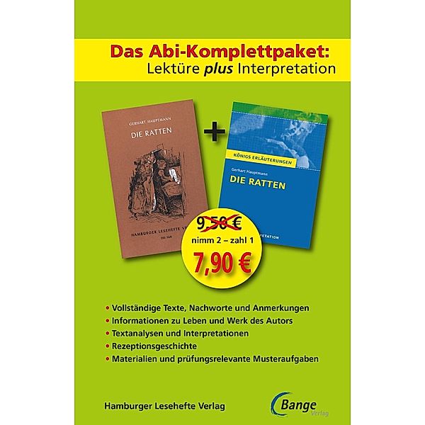 Das Abi-Komplettpaket. Lektüre plus Interpretation - Die Ratten, Gerhart Hauptmann