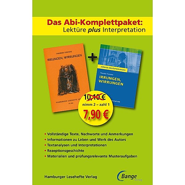 Das Abi-Komplettpaket: Lektüre plus Interpretation - Irrungen, Wirrungen, Theodor Fontane