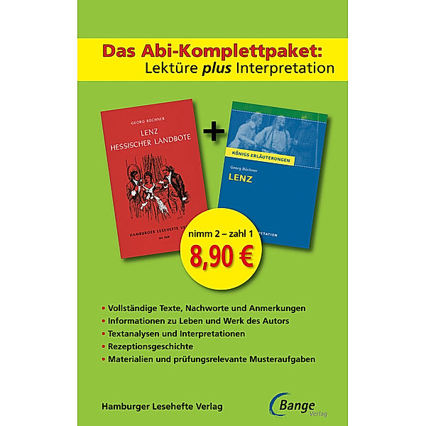 Das Abi-Komplettpaket. Lektüre plus Interpretation - Lenz, Georg BüCHNER