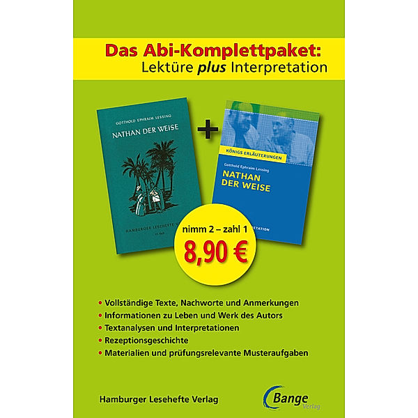 Das Abi-Komplettpaket: Lektüre plus Interpretation - Nathan der Weise, Gotthold Ephraim Lessing