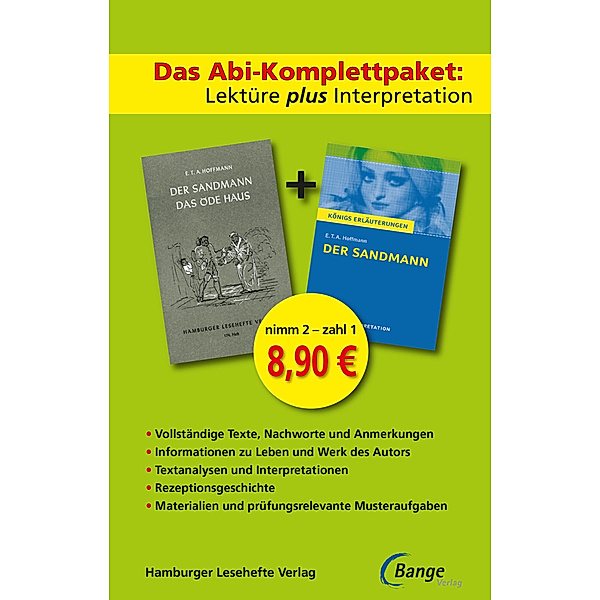 Das Abi-Komplettpaket: Lektüre plus Interpretation / Das Abi-Komplettpaket. Lektüre plus Interpretation - Der Sandmann, E. T. A. Hoffmann