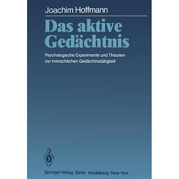 Das aktive Gedächtnis, Joachim Hoffmann