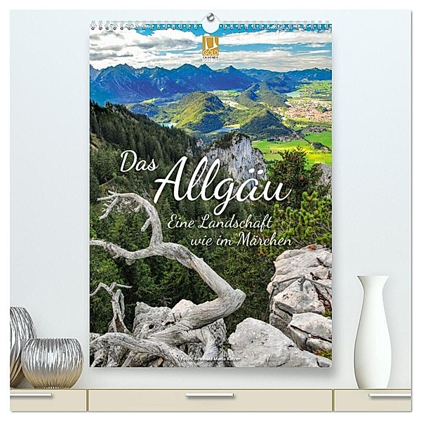 Das Allgäu - eine Landschaft wie im Märchen (hochwertiger Premium Wandkalender 2024 DIN A2 hoch), Kunstdruck in Hochglanz, Reinhold Ratzer