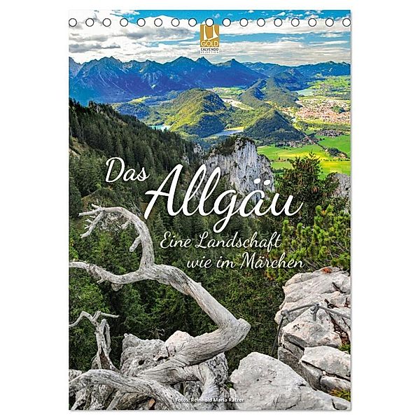 Das Allgäu - eine Landschaft wie im Märchen (Tischkalender 2025 DIN A5 hoch), CALVENDO Monatskalender, Calvendo, Reinhold Ratzer