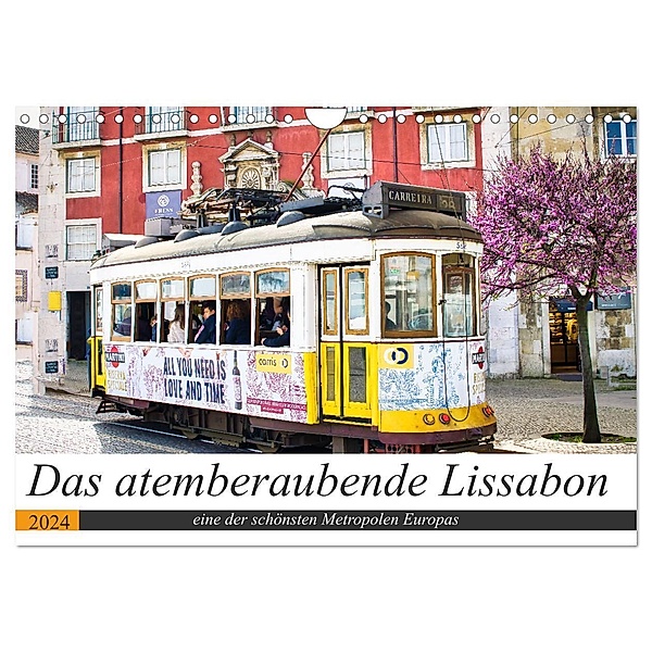 Das atemberaubende Lissabon (Wandkalender 2024 DIN A4 quer), CALVENDO Monatskalender, Solveig Rogalski