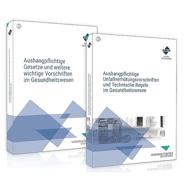 Das Aushangpflichten-Paket für das Gesundheitswesen, 2 Teile, Forum Verlag Herkert GmbH