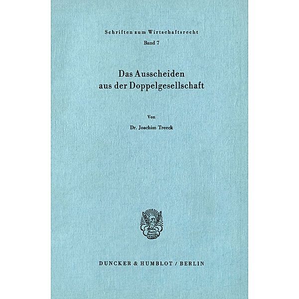 Das Ausscheiden aus der Doppelgesellschaft., Joachim Treeck