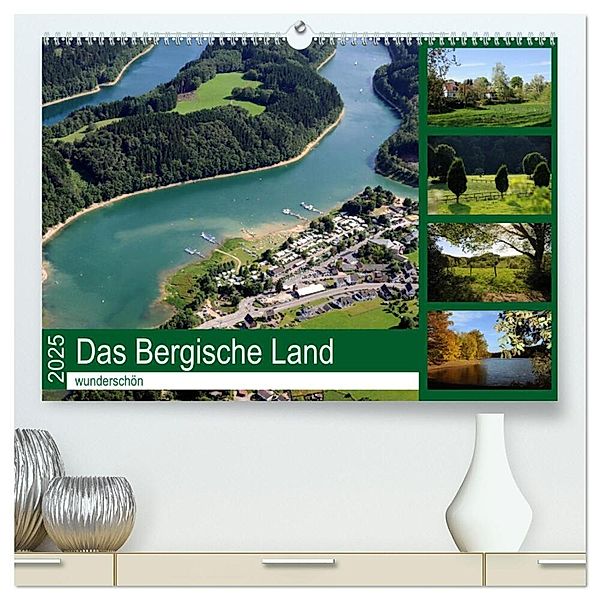 Das Bergische Land - wunderschön (hochwertiger Premium Wandkalender 2025 DIN A2 quer), Kunstdruck in Hochglanz, Calvendo, Helmut Harhaus