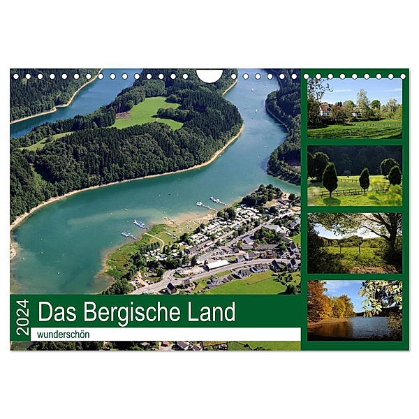 Das Bergische Land - wunderschön (Wandkalender 2024 DIN A4 quer), CALVENDO Monatskalender, Helmut Harhaus