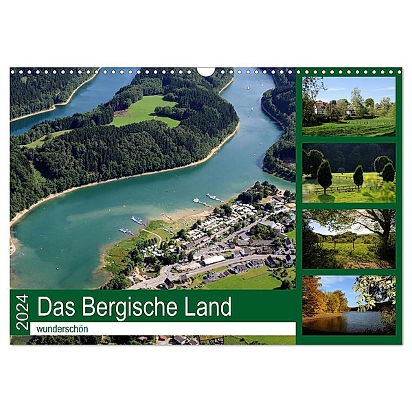 Das Bergische Land - wunderschön (Wandkalender 2024 DIN A3 quer), CALVENDO Monatskalender, Helmut Harhaus