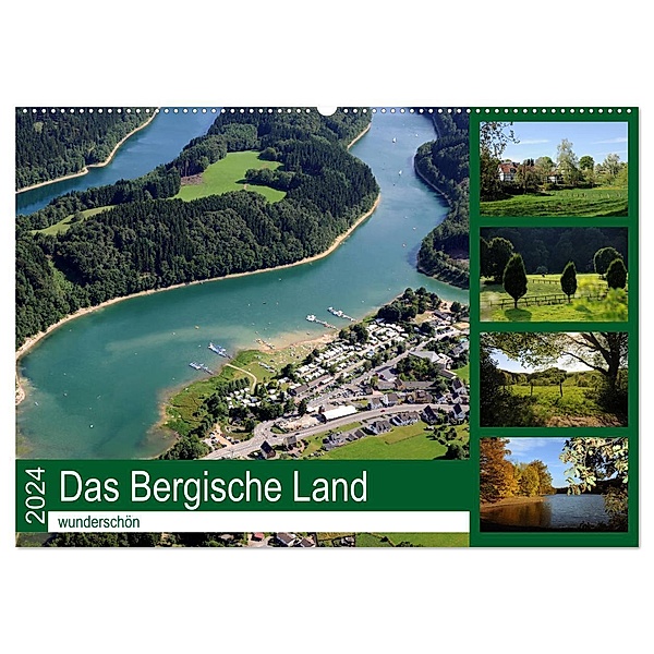 Das Bergische Land - wunderschön (Wandkalender 2024 DIN A2 quer), CALVENDO Monatskalender, Helmut Harhaus