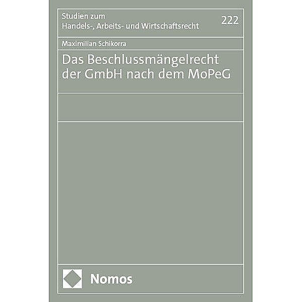 Das Beschlussmängelrecht der GmbH nach dem MoPeG, Maximilian Schikorra