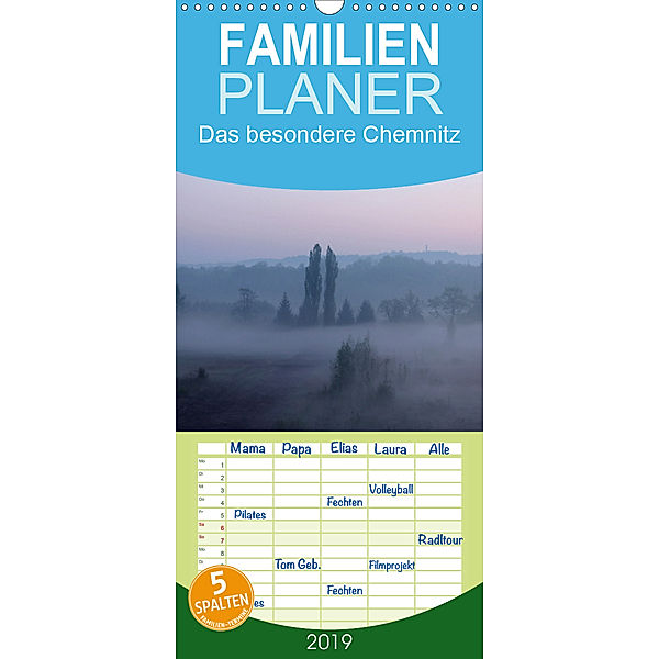 Das besondere Chemnitz - Familienplaner hoch (Wandkalender 2019 , 21 cm x 45 cm, hoch), Heike Hultsch