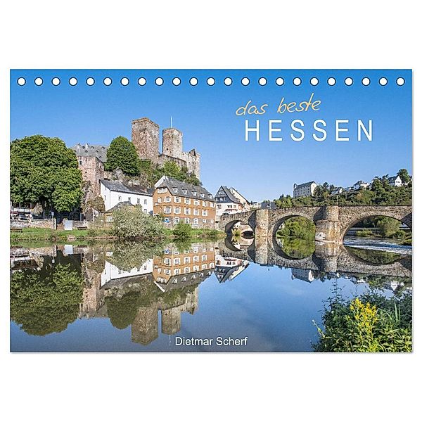 Das beste Hessen (Tischkalender 2024 DIN A5 quer), CALVENDO Monatskalender, Dietmar Scherf