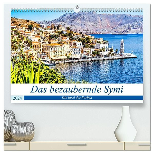 Das bezaubernde Symi (hochwertiger Premium Wandkalender 2024 DIN A2 quer), Kunstdruck in Hochglanz, Solveig Rogalski