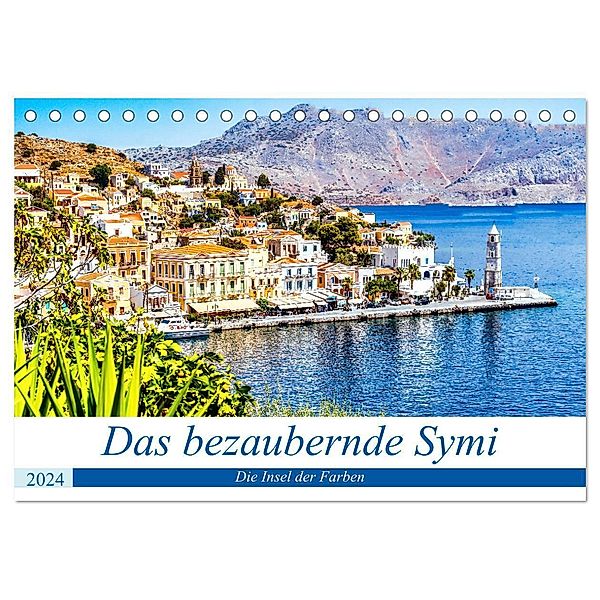 Das bezaubernde Symi (Tischkalender 2024 DIN A5 quer), CALVENDO Monatskalender, Solveig Rogalski