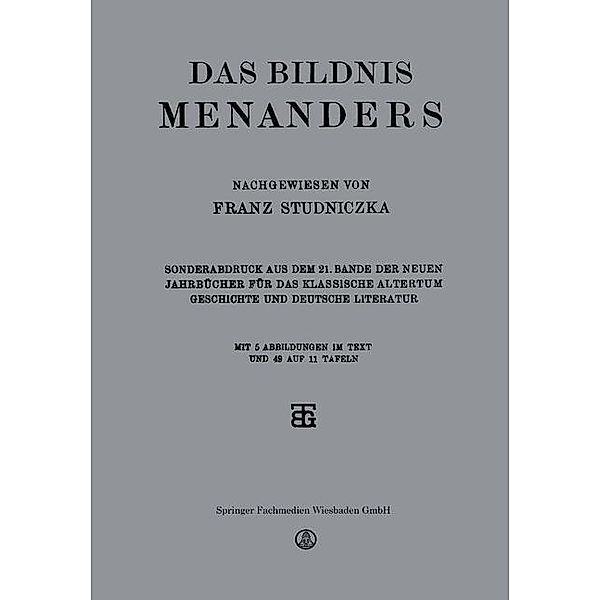 Das Bildnis Menanders, Franz Studniczka