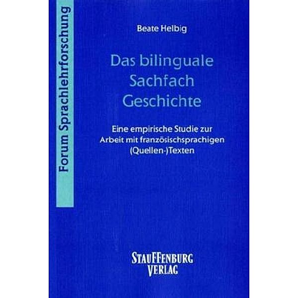 Das bilinguale Sachfach Geschichte, Beate Helbig