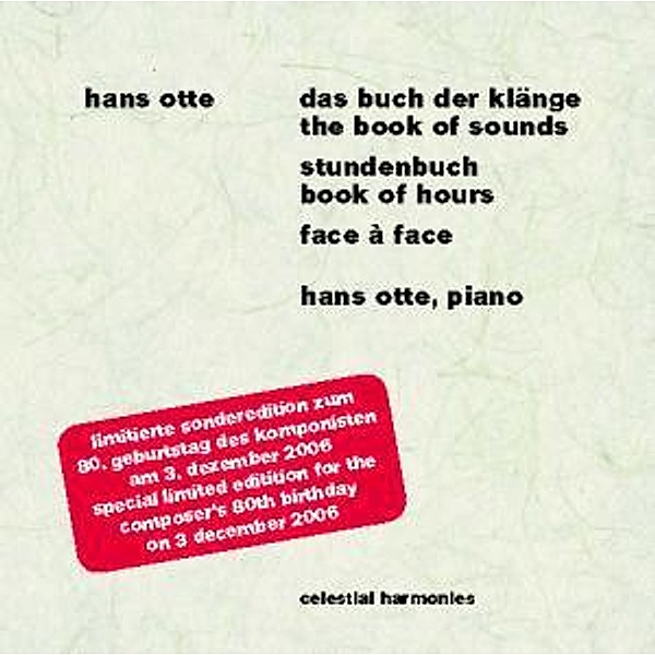 Das Buch Der Klänge/Stundenbuch/Face À Face, Hans Otte