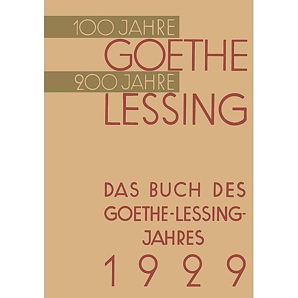 Das Buch des Goethe-Lessing-Jahres 1929, Paul von Hindenburg