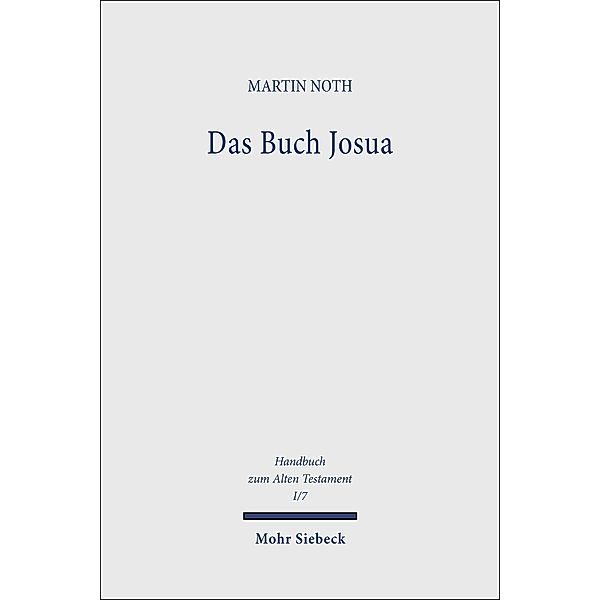 Das Buch Josua, Martin Noth