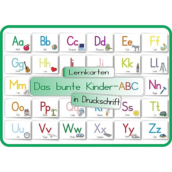 Das bunte Kinder-ABC in Druckschrift, Helga Momm