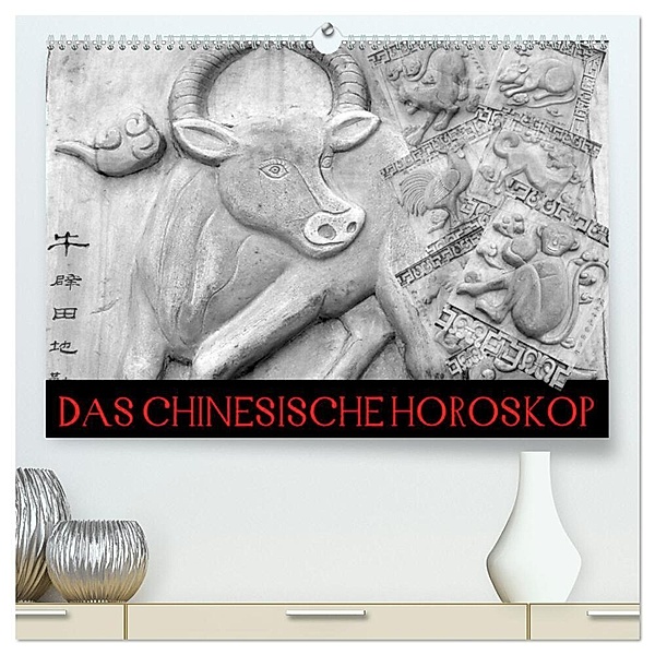 Das Chinesische Horoskop / Geburtstagskalender (hochwertiger Premium Wandkalender 2024 DIN A2 quer), Kunstdruck in Hochglanz, Elisabeth Stanzer