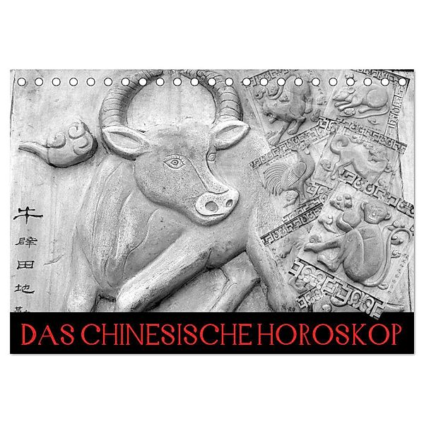 Das Chinesische Horoskop / Geburtstagskalender (Tischkalender 2024 DIN A5 quer), CALVENDO Monatskalender, Elisabeth Stanzer