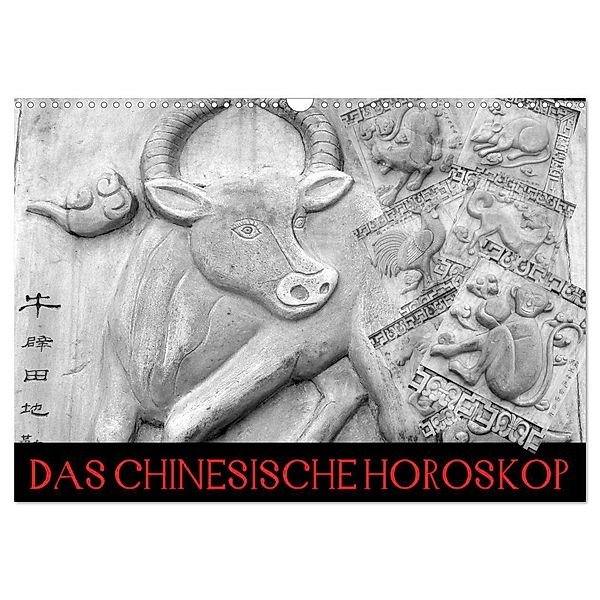 Das Chinesische Horoskop / Geburtstagskalender (Wandkalender 2024 DIN A3 quer), CALVENDO Monatskalender, Elisabeth Stanzer