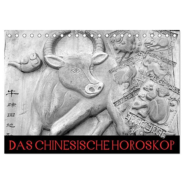 Das Chinesische Horoskop / Geburtstagskalender (Tischkalender 2025 DIN A5 quer), CALVENDO Monatskalender, Calvendo, Elisabeth Stanzer