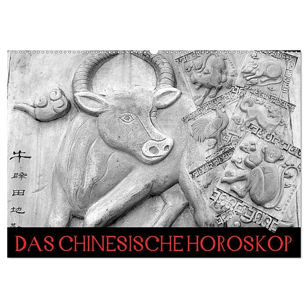 Das Chinesische Horoskop / Geburtstagskalender (Wandkalender 2025 DIN A2 quer), CALVENDO Monatskalender, Calvendo, Elisabeth Stanzer