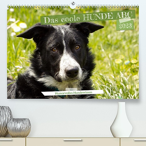 Das coole Hunde ABC (Premium, hochwertiger DIN A2 Wandkalender 2023, Kunstdruck in Hochglanz), Sabine Löwer