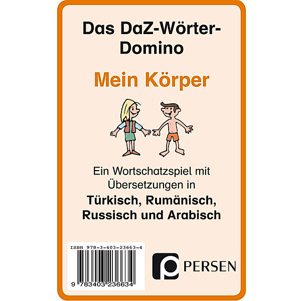Das DaZ-Wörter-Domino: Mein Körper, Kartenspiel, Klara Kirschbaum, Luise Welfenstein
