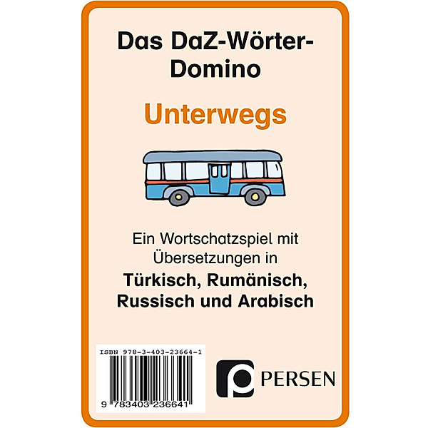 Das DaZ-Wörter-Domino: Unterwegs, Kartenspiel, Klara Kirschbaum, Luise Welfenstein