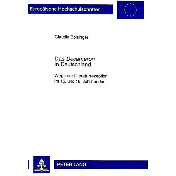 Das Decameron in Deutschland, Claudia Bolsinger