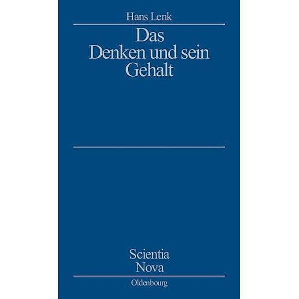 Das Denken und sein Gehalt / Jahrbuch des Dokumentationsarchivs des österreichischen Widerstandes, Hans Lenk