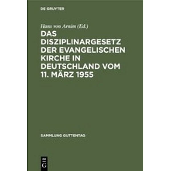 Das Disziplinargesetz der Evangelischen Kirche in Deutschland vom 11. März 1955