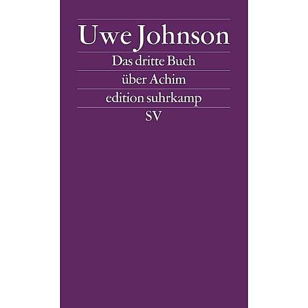 Das dritte Buch über Achim, Uwe Johnson