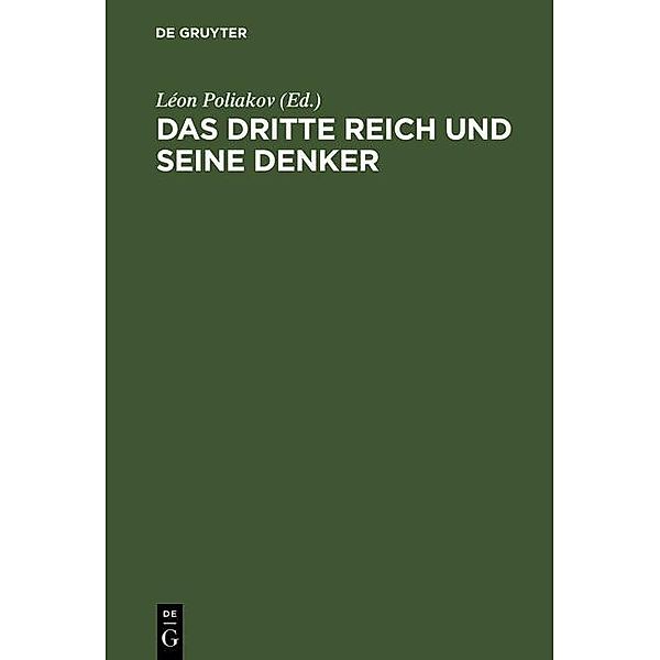 Das Dritte Reich und seine Denker