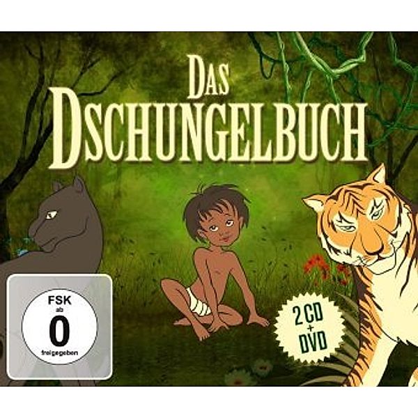 Das Dschungelbuch, 2 Audio-CDs + 1 DVD, Rudyard Kipling