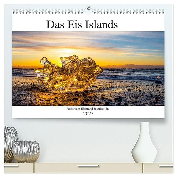 Das Eis Islands (hochwertiger Premium Wandkalender 2025 DIN A2 quer), Kunstdruck in Hochglanz, Calvendo, Stefan Schröder Photography