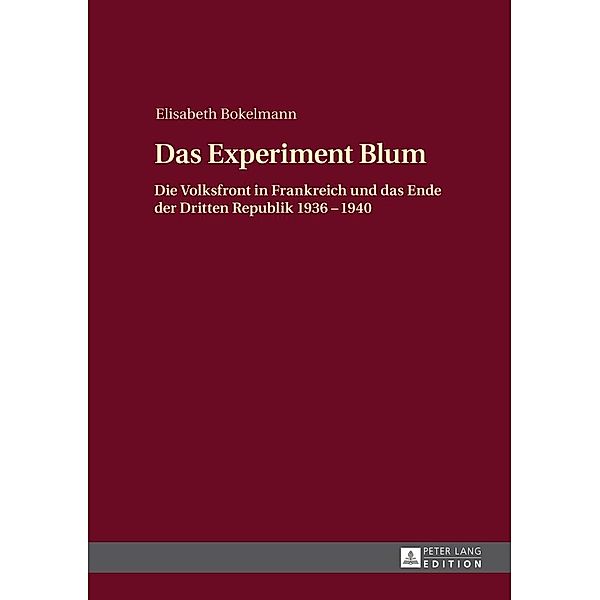 Das Experiment Blum, Bokelmann Elisabeth Bokelmann